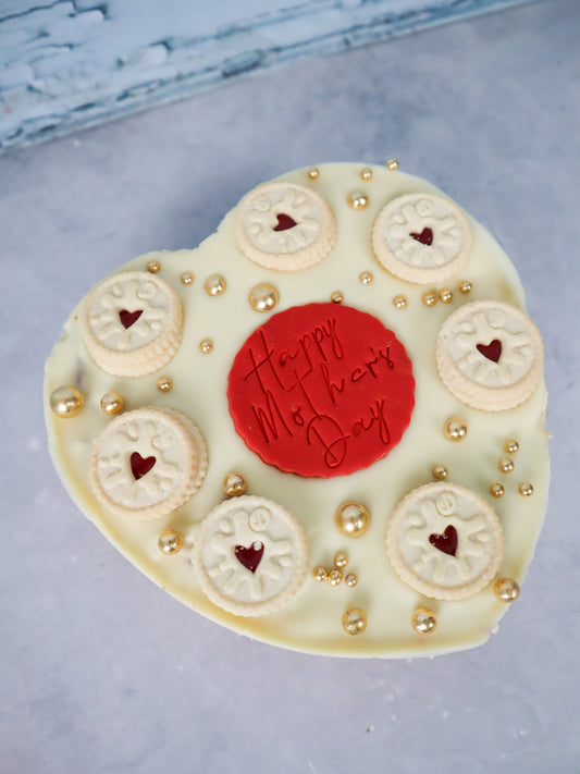 Mother's Day Jammie Dodger Blondie Heart (Delivery on 13th March)